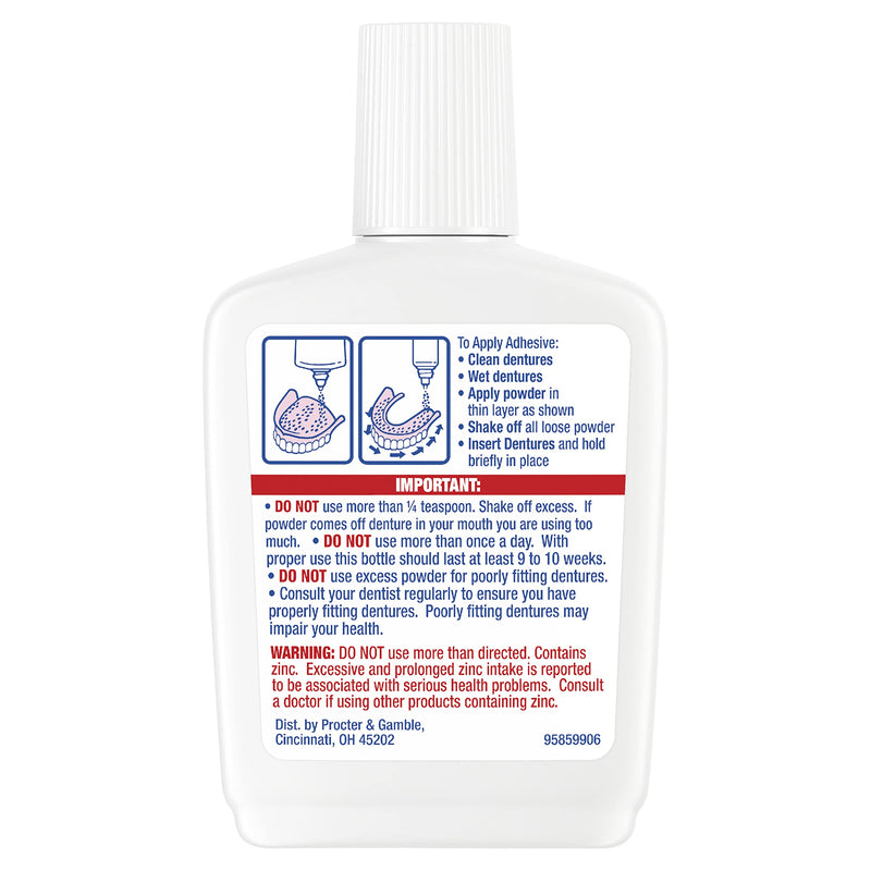 Fixodent Extra Hold Denture Adhesive Powder 2.7 Oz (Pack of 4) 2.7 Ounce (Pack of 4) - BeesActive Australia