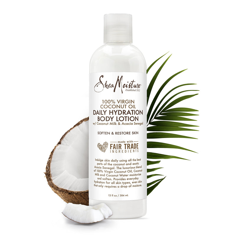 SheaMoisture 100% virgin coconut oil daily hydration body lotion moisturizer, 13 Fluid Ounce - BeesActive Australia