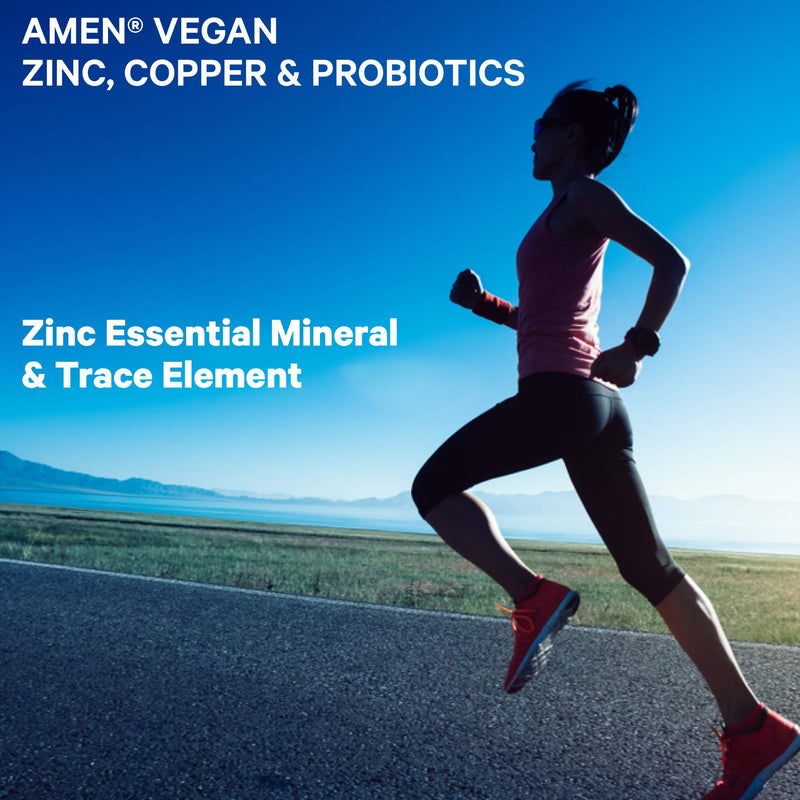 Zinc & Copper Supplement + Probiotics � 3 Months Supply � One Per Day - 50 mg Zinc Picolinate Vitamin Pills - Essential Minerals Supplements � 2 Billion CFUs Probiotic � Vegan, Non-GMO - 90 Capsules - BeesActive Australia
