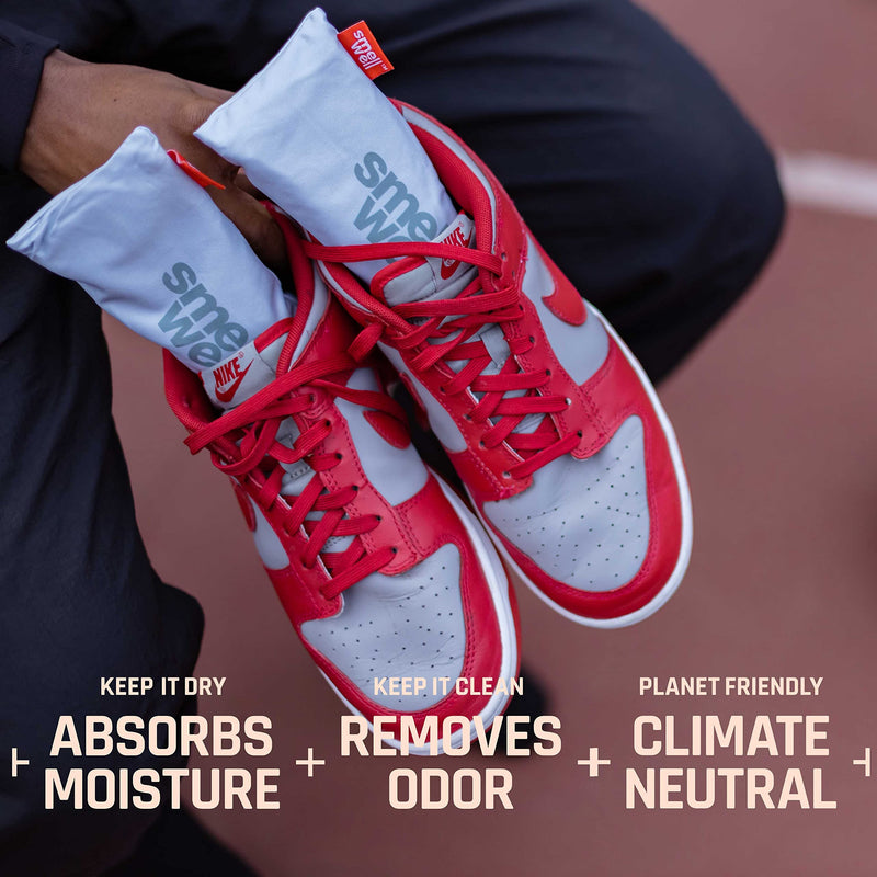 SmellWell XL Active Odour Remover, Shoe Deodorant, Bamboo Activated Carbon Odour Absorber, Moisture Absorber for Shoes, Bags and Against Sweaty Feet (Tropical Floral XL, 1 Pair, 2 x 125 g) 2 Stück XL (2 x 125g) Scented - Tropical Floral - BeesActive Australia