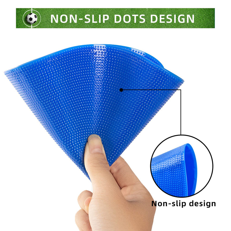 9 inch Numbered Spot Markers Floor Dots Flat Cones Poly Spots Non Slip Rubber Agility Markers for Kids Soccer Football, Basketball Training Markers, Dance Practice and Drills with Flat Cones Points 9inch 6-10 - BeesActive Australia