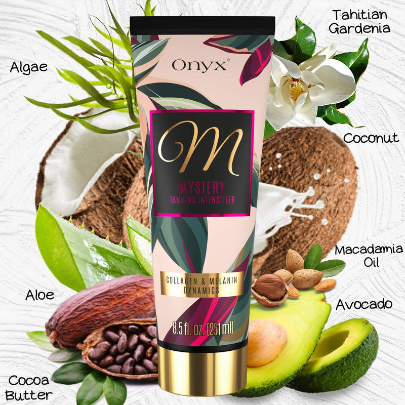 Onyx Mystery - Advanced Tanning Lotion – Melanin and Collagen Boost - Accelerator and Intensifier with Energizing Minerals - BeesActive Australia