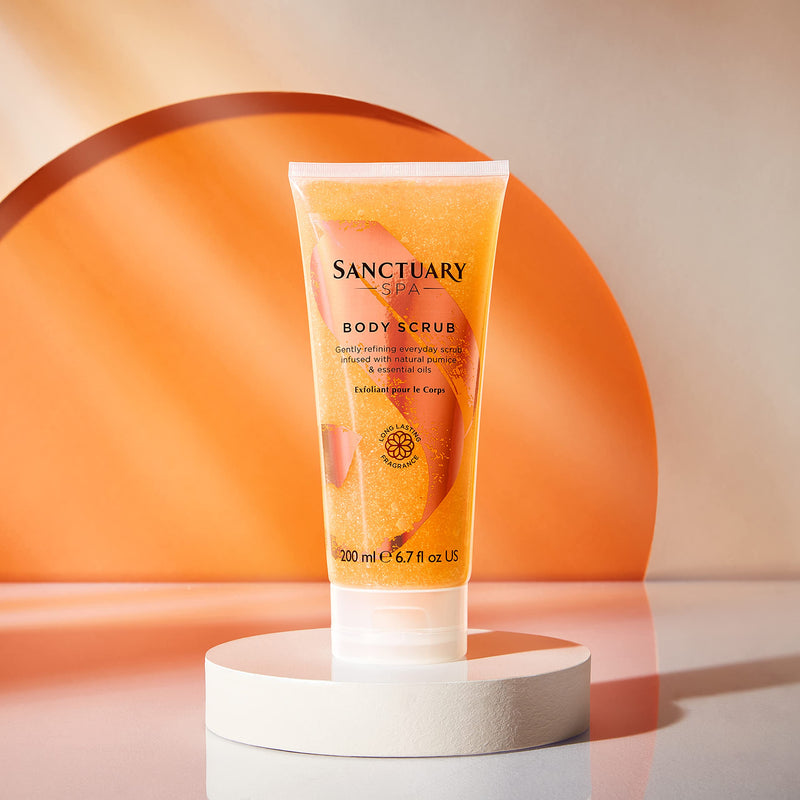 Sanctuary Spa Body Scrub with Natural Pumice and Essential Oils, Vegan and Cruelty Free, 200ml Old Version - BeesActive Australia