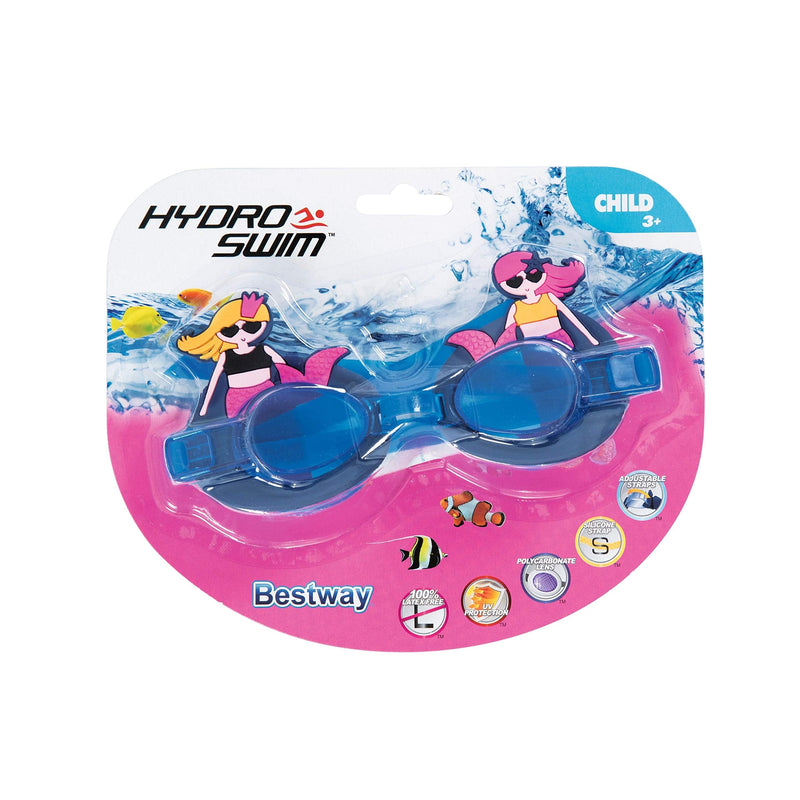Hydro-Swim Bestway Character Kids Goggles, Mermaid, Multicolor, Youth (10276) - BeesActive Australia