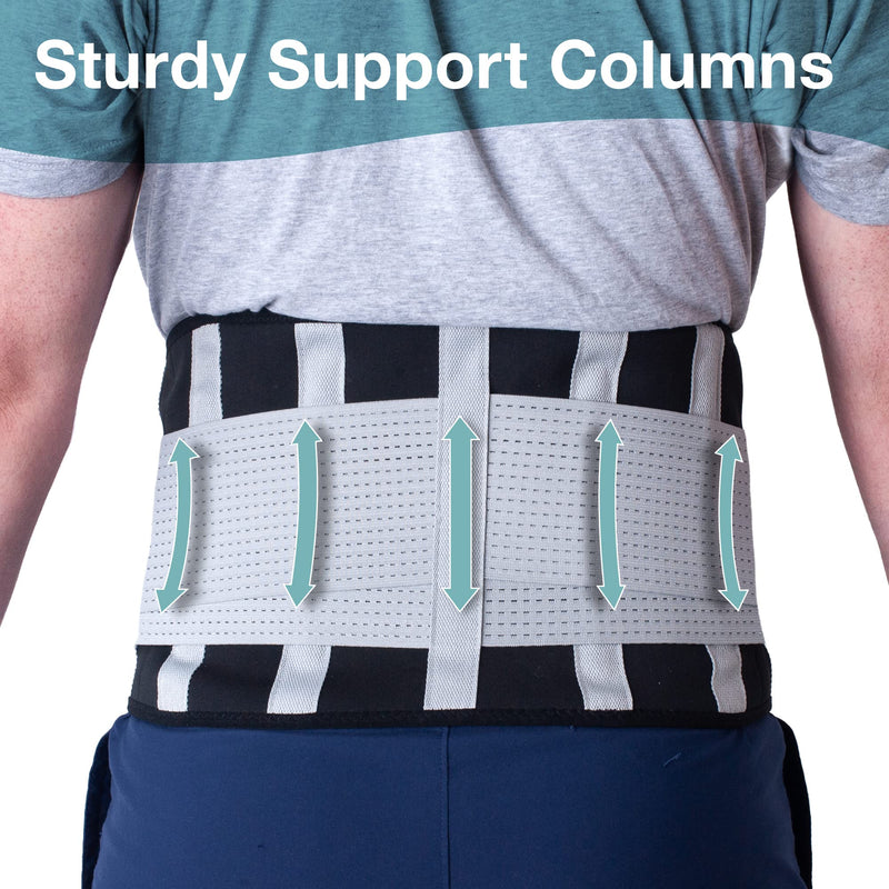 The Restored Lumbar Relief Brace, Back Support Belt for Men with Lower Back Support - Ultimate Sciatica Pain Relief, Certified Back Brace, Essential Back Pain Relief, Effective Back Support, Large L - Waist 32 to 40 Inches / Size 14 to 18 - BeesActive Australia