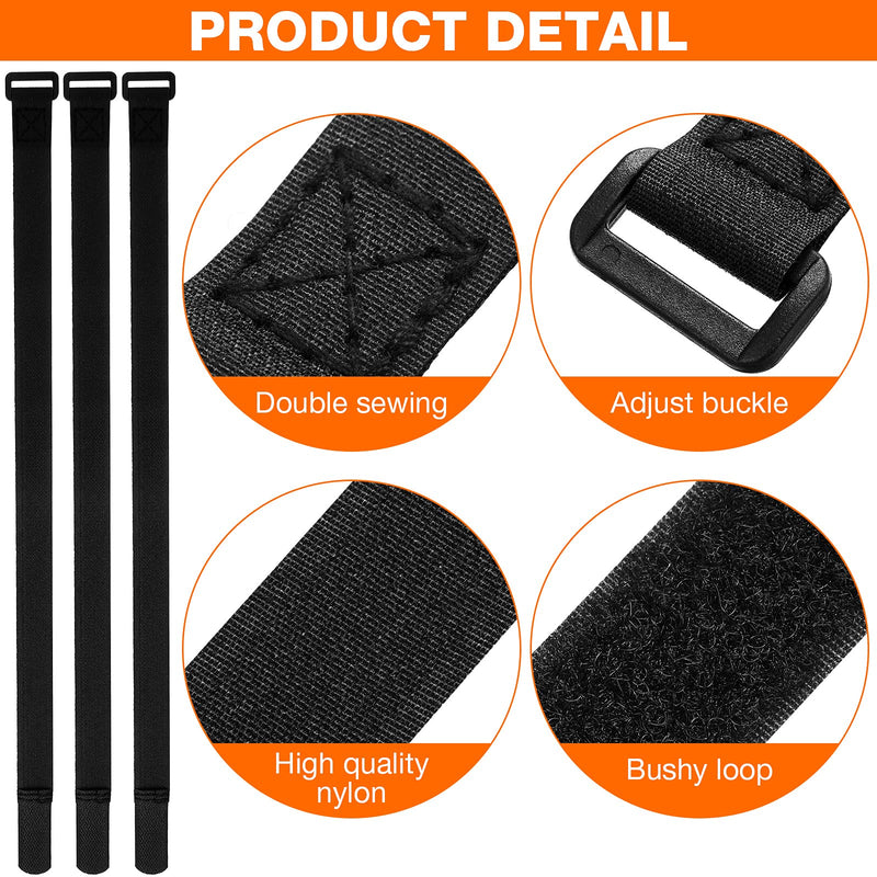 HESTYA 12 Pieces Bike Rack Straps 26 Inches Adjustable Bike Cinch Straps Bike Wheel Stabilizer Straps Bicycle Accessories for Transporting Bicycles - BeesActive Australia