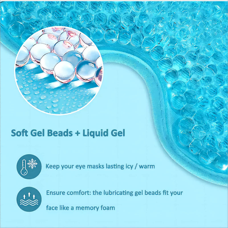 2 Pcs Eye Mask for Dark Circles and Puffiness, Reusable Puffy Eyes Treatment, Cool Mask & Warm Compress for Eyes, Cooling Gel Eye Mask for Puffiness - BeesActive Australia