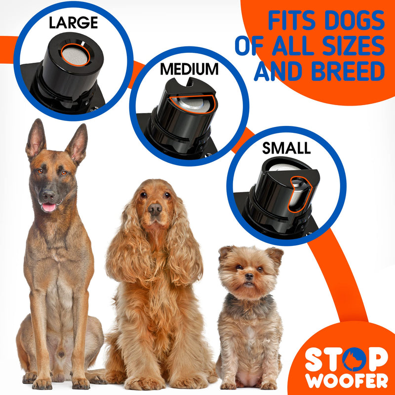 STOPWOOFER Dog Nail Grinder with 2 LED Light for S/M/L Dogs - New Version 2-Speed Powerful Electric Pet Nail Trimmer Quiet Painless Paws Grooming - Rechargeable Pet Nail Grinder for Dogs Black - BeesActive Australia