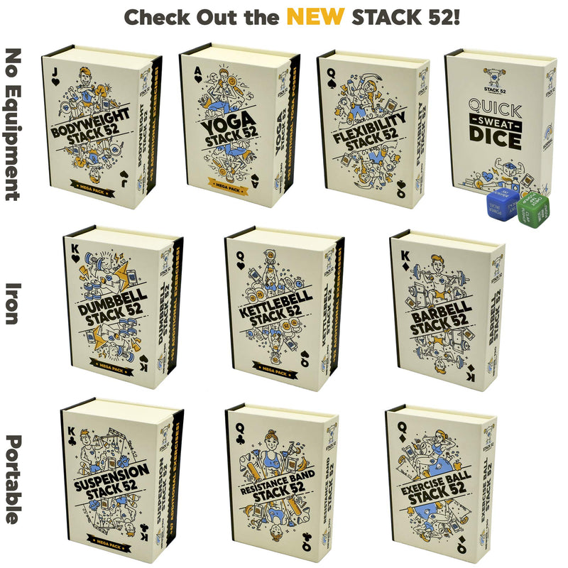 Stack 52 HIIT Interval Workout Game. Designed by Military Fitness Expert. Video Instructions Included. Bodyweight Exercises, No Equipment Needed. Fun and Motivating Training Program. - BeesActive Australia