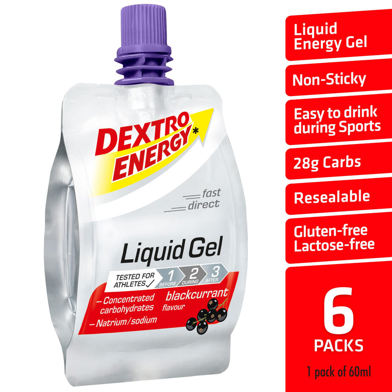 Dextro Energy Gel 6 Pack Blackcurrant - BeesActive Australia