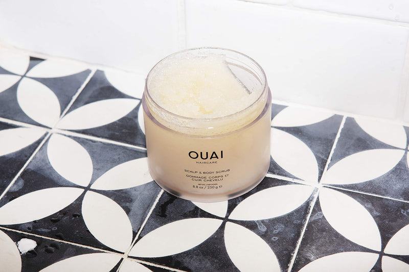 OUAI Scalp & Body Scrub. Deep-Cleansing Scrub for Hair and Skin that Removes Buildup, Exfoliates and Moisturizes. Made with Sugar and Coconut Oil. Free from Parabens, Sulfates and Phthalates (8.8 8.8 Ounce (Pack of 1) - BeesActive Australia