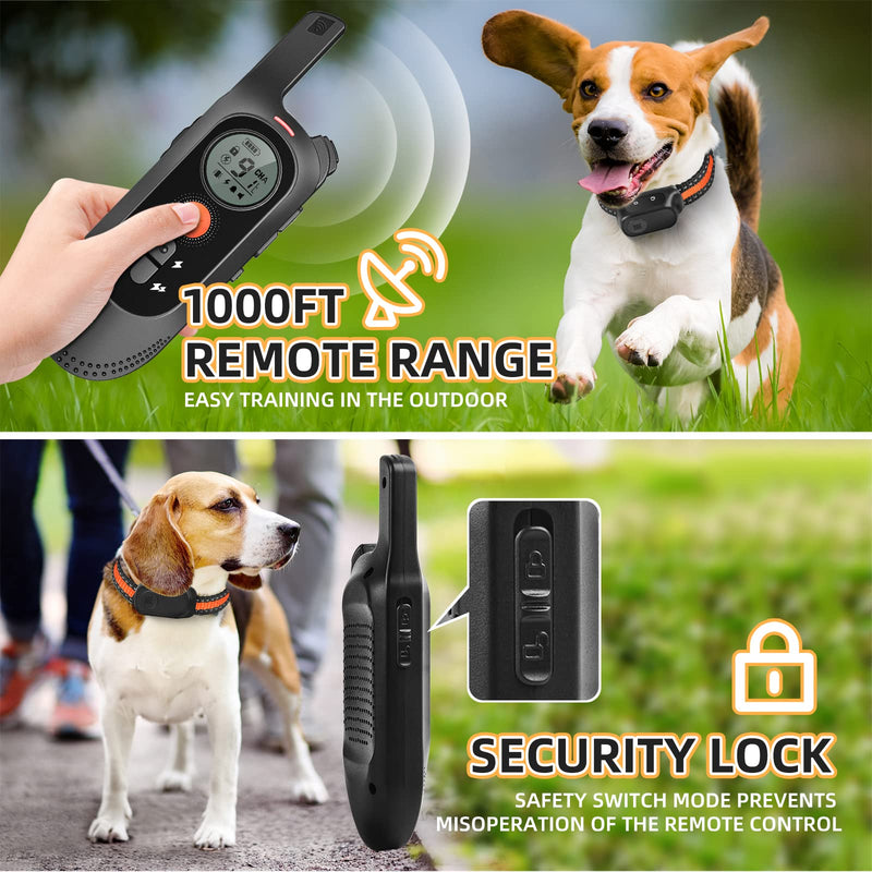 Jotoven Dog Training Collar, Shock Collar with Remote for Small Medium Large Dogs, Waterproof Rechargeable Electronic Dog Collars with Beep, Vibration and Shock Modes - BeesActive Australia
