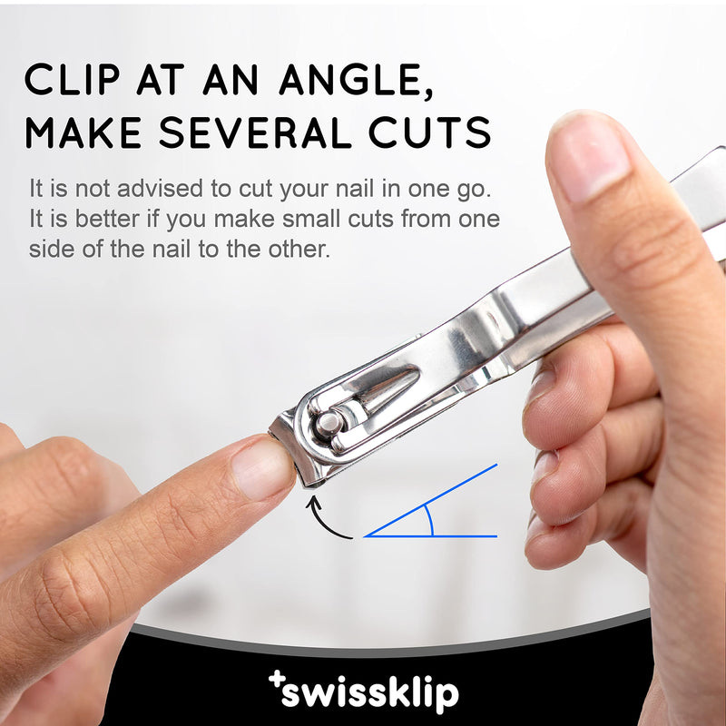Swissklip Nail Clippers for Men I Well Suited as Finger Nail Clippers Adult I Also Can be Used as Fingernail Clippers for Women I Swissklip Nail Clipprs Rate Among The Best Nail Clippers (1 Pack) 1 Pack - BeesActive Australia