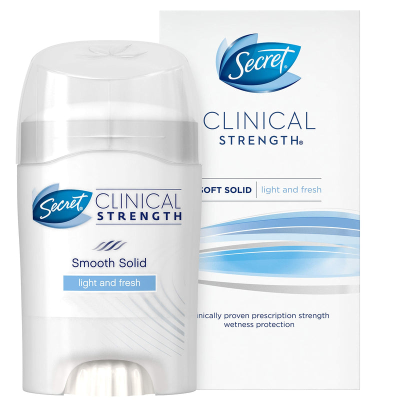 Secret Antiperspirant and Deodorant for Women, Clinical Strength Soft Solid, Light and Fresh, 1.6 Oz - BeesActive Australia