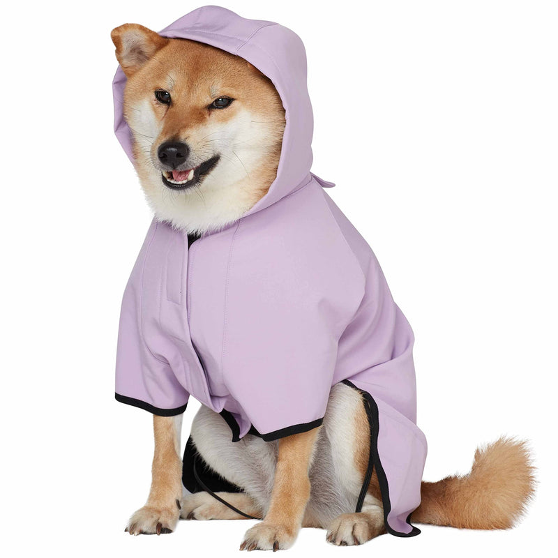 Blueberry Pet 4 Colors Waterproof Dog Softshell Jacket, Hooded Raincoat and Windbreakers Size 18 (Pack of 1) Lilac - BeesActive Australia