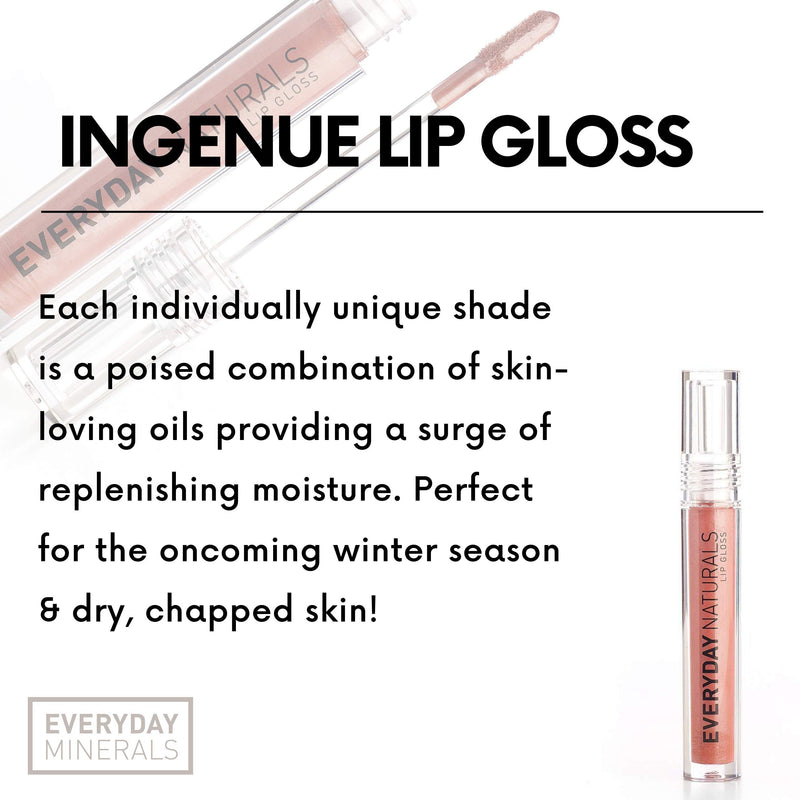 Everyday Minerals | Ingenue Lip Gloss | Natural Mineral Makeup Lip Gloss | High Shine | 100% Vegan | - BeesActive Australia