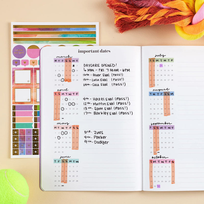 Pet Care Petite Planner. Featuring All About my Pet Section, Important Dates, Medical Info, Vet Visits, Vaccination and Medication Logs, Stickers and More! Portable Petite Planner by Erin Condren - BeesActive Australia
