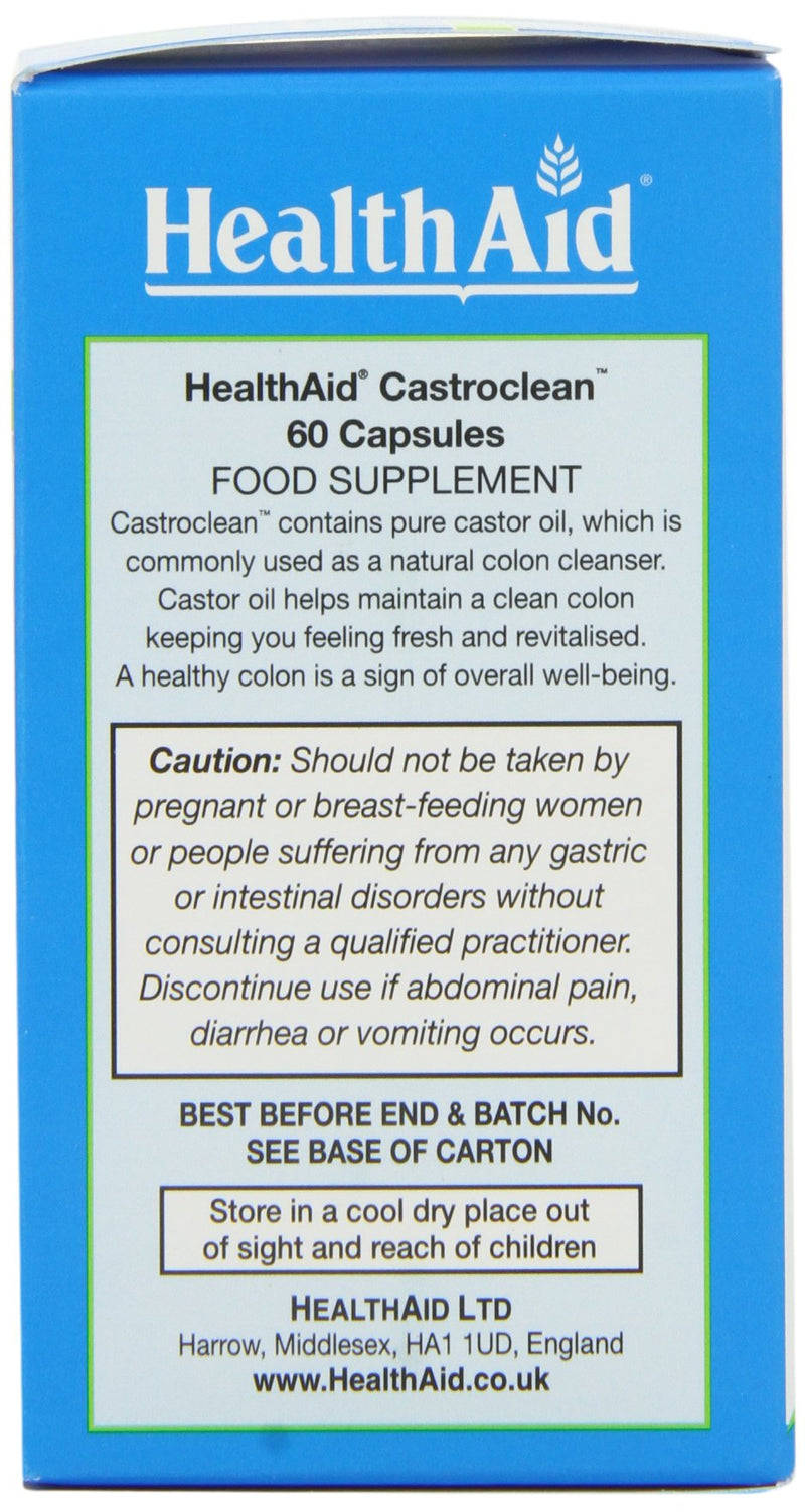 HealthAid Castroclean - 60 Capsules - BeesActive Australia