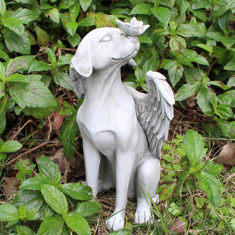 Dnoifne Angel Dog Memorial Statue, Pet Memorial Stones for Dogs, Angel Dog Memorial Gifts, Dog Passing Away Gifts, Pet Loss Gift for Dog Basic Model - BeesActive Australia