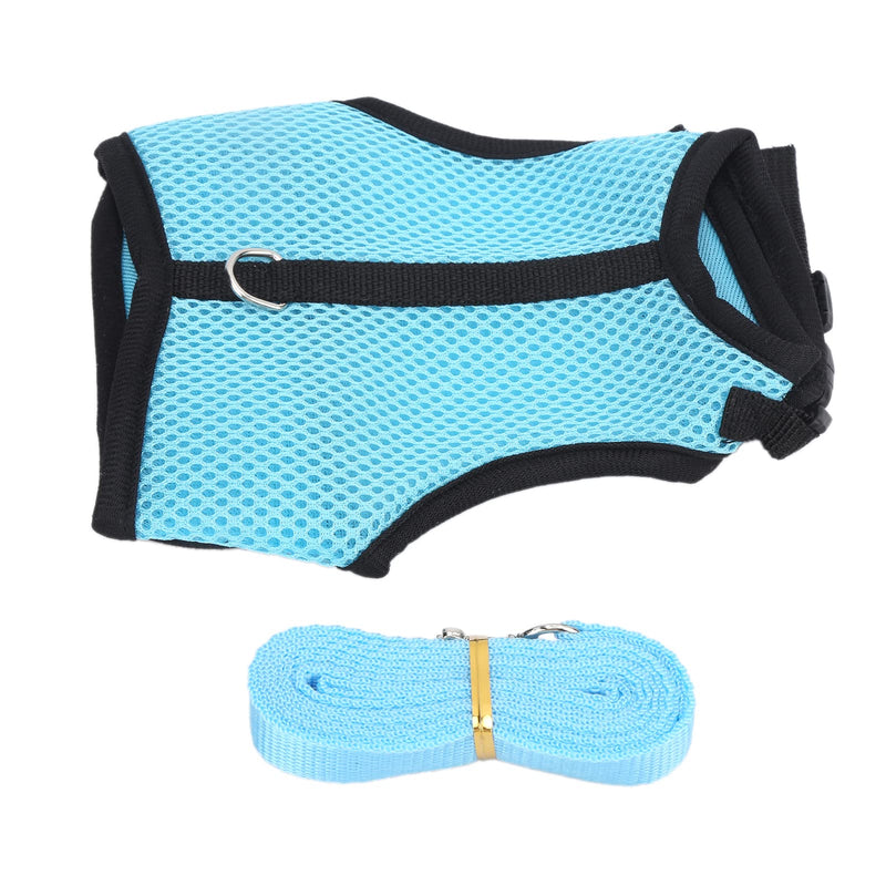 GLOGLOW Rabbit Harness Set, Adjustable Buckle Breathable Small Animals Vest Harness Set with Mesh Leash for Rabbit Squirrel Bunny Ferret Guinea Pig S - BeesActive Australia