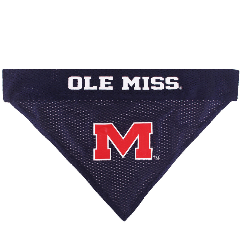 Pets First Collegiate Pet Accessories, Reversible Bandana, Mississippi Ole Miss Rebels, Small/Medium - BeesActive Australia