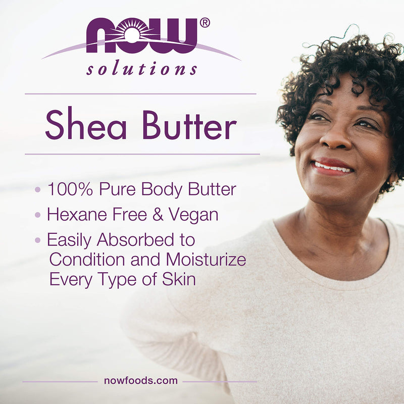 NOW Solutions, Shea Butter, Skin Emollient, Seals in Moisture for Dry Rough Skin, 7-Ounce - BeesActive Australia