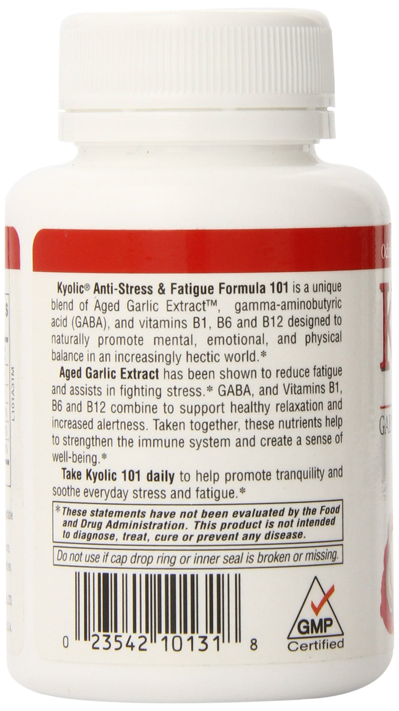 Kyolic Aged Garlic Extract Formula 101, Stress and Fatigue Relief, 100 tablets 100 Count (Pack of 1) - BeesActive Australia
