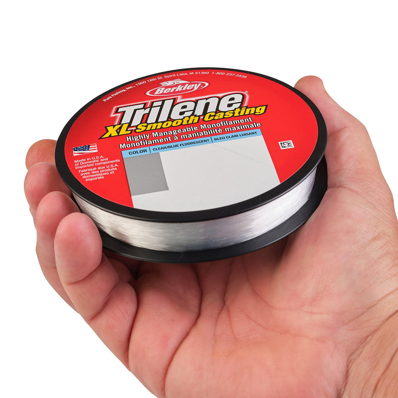 Berkley Trilene XL Smooth Casting Monofilament Fishing Line Fluorescent Clear/Blue 12lb - 300yd - BeesActive Australia
