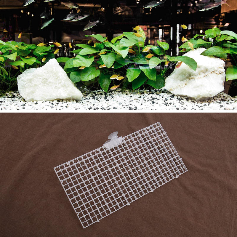 Create idea 10pcs Aquarium Divider Isolation Board Partition Pane Separator Tansparent Mixed Breeding to Keep Different Fish from The Fight 20pcs Sucker Clips Transparent - BeesActive Australia
