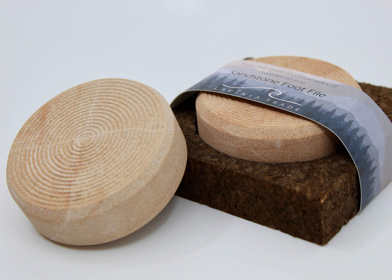 Natural Sandstone Exfoliating Foot File, Long-Lasting, Sustainable, Zero-Waste, Handcrafted in Sweden - BeesActive Australia