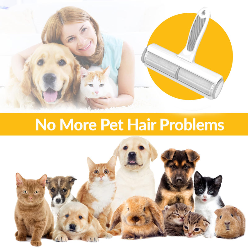 Pet Hair Remover, Cat and Dog Hair Roller to Remove Pet Hair Lint and Dust, Portable and Reusable Dog Hair Removal Roller, Pet Lint Remover for Furniture, Carpet, Bedding, Clothing, Car Seat - BeesActive Australia