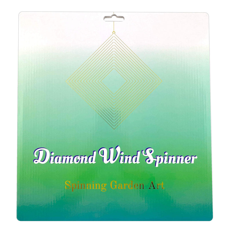 Beauty and the Wind Wind Spinner Metal Garden Spinners Outdoor Garden Art for Backyard Outdoor Hanging Decor and Spinners for Yard and Garden Ornaments 3D Shape (Silver Diamond) - BeesActive Australia