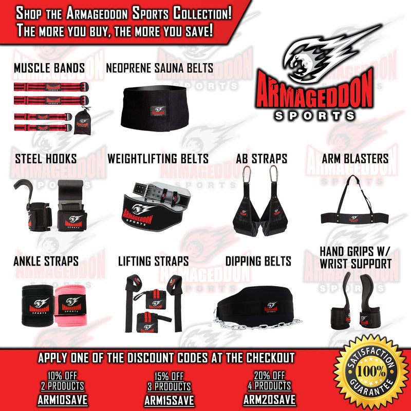 Armageddon Sports Premium Weight Lifting Wrist Hooks Straps for Maximum Grip Support - Deadlift Gloves and Grip Pads Alternative in Fitness Gym Power Training Like Pull Up Deadlifting & Shrugs - BeesActive Australia