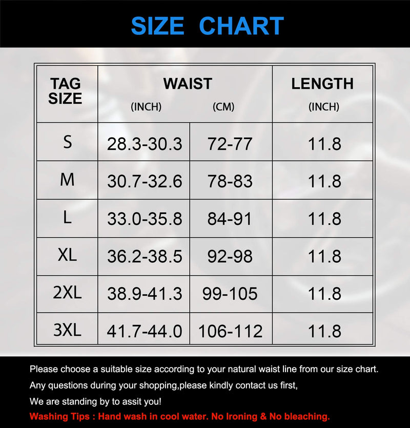 TAILONG Men Waist Trainer Belt Workout for Body Weight Loss Fitness Fat Burner Trimmer Band Back Support Black Small - BeesActive Australia