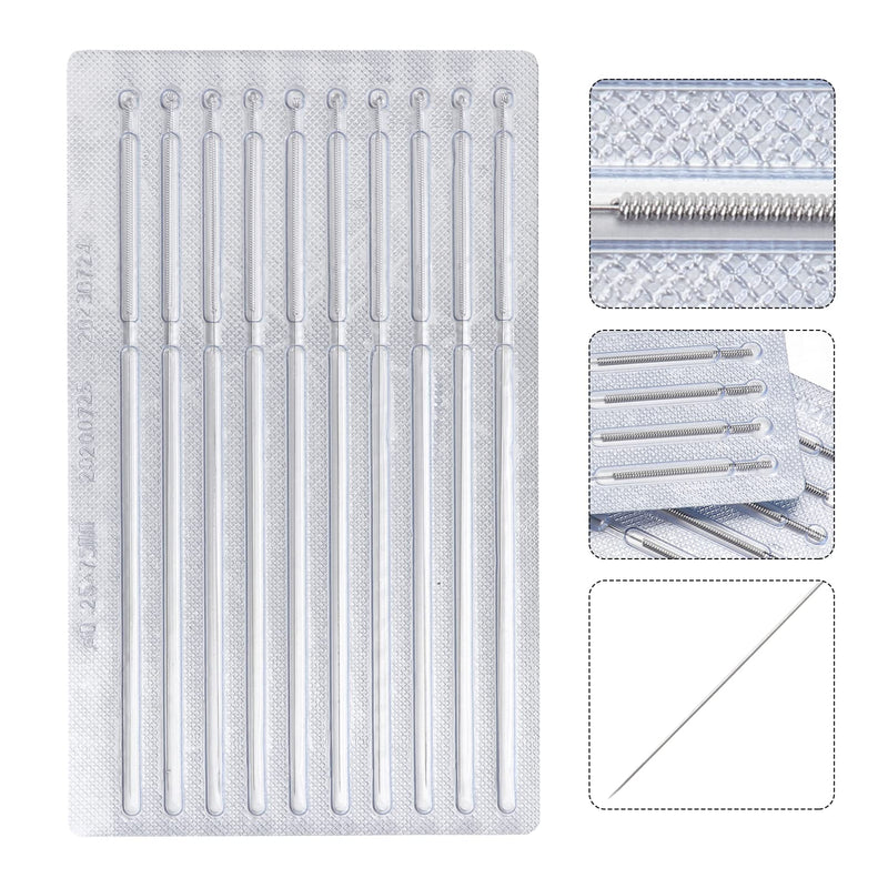 Artibetter 100PCS Acupuncture Pins Disposable Sterile Massage Pins for Muscle Relax Pain Relieving 4.1 Inch - BeesActive Australia