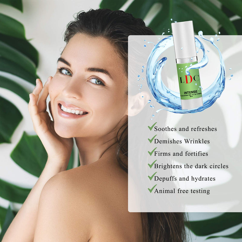 Cucumber Eye and Lip Cream, Hyaluronic Acid (30mL) Full Size (30mL) - BeesActive Australia