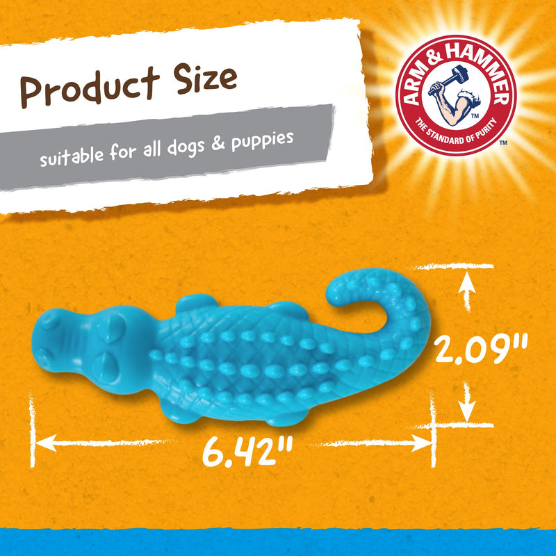 Arm & Hammer for Pets Nubbies Dental Toys - Chew Toy for Dogs, Nubbies Dog Dental Toys - Best Dog Chew Toy, Dental Dog Toys, Arm and Hammer Nubbies Toys for Dogs - Reduces Plaque & Tartar Buildup Gator 1-Pack - BeesActive Australia