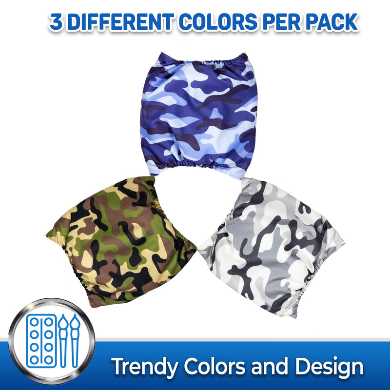 Pet Magasin Male Dog Belly Manner Band Wraps Nappies (3 Pack)… Camo Medium (15"-21" Waist) - BeesActive Australia