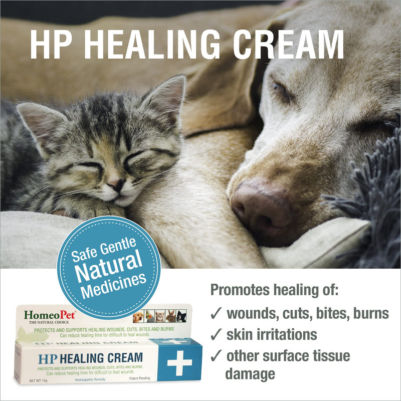 HomeoPet HP Healing Cream, Natural Support for Pet Wound Healing, 14 Grams - BeesActive Australia