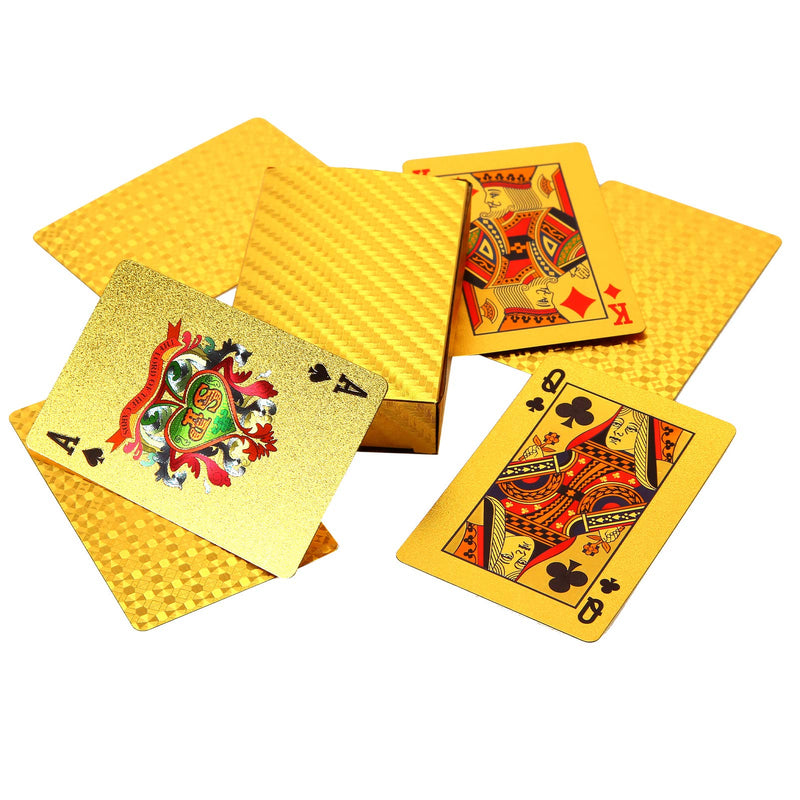 AMAMIA Shuffler&Cards：Automatic 2-Deck Card Shuffler +2 Decks Golden Foil Waterproof Playing Cards,for Home Card Games,Blackjack,Poker,Rummy - BeesActive Australia