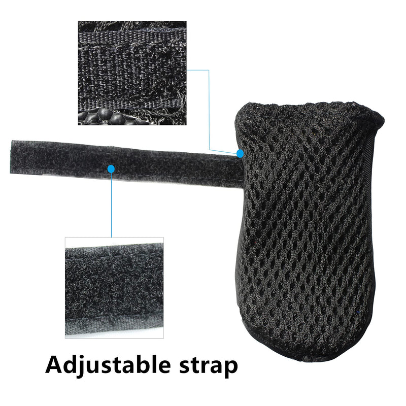Hiado Dog Shoes Boots with Mesh Nonslip Rubber Soles to Protect Hardwood Floor and Prevent Scratching Licking Size XS Inner Sole: 2.0"x1.8" Black - BeesActive Australia