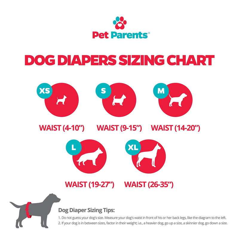 Pet Parents Washable Dog Diapers (3pack) of Durable Doggie Diapers, Premium Male & Female Dog Diapers Medium Natural - BeesActive Australia
