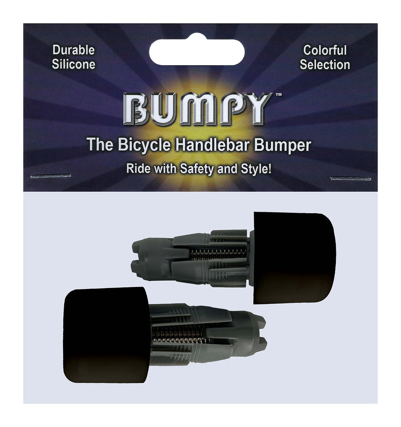 BUMPY Rubbery Bicycle Handlebar End Plugs, Innovative Design, Bumpers Made of Durable Colorful Silicone, Expands to Lock in Place, Adds Safety & Style, One Pair - BeesActive Australia