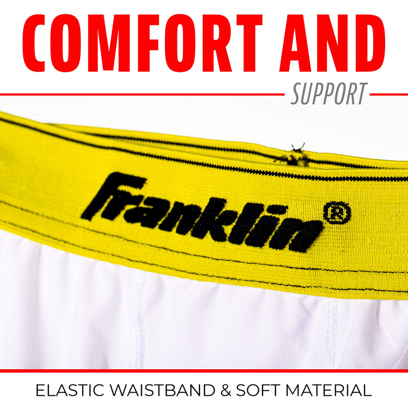 [AUSTRALIA] - Franklin Sports Youth Baseball Sliding Shorts - Padded Slide Shorts with Cup Holder - Compression Shorts Perfect For Baseball and Softball Large 