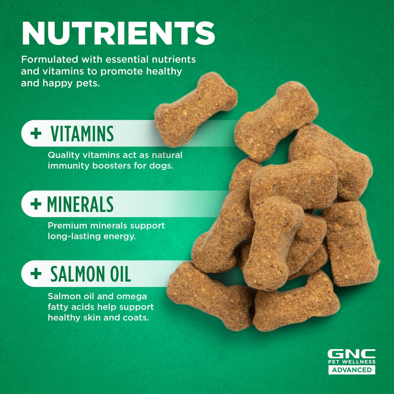 GNC for Pets Advanced Dog Supplement, 60 or 90 Ct - Dog Vitamins, Pet Supplements for Dog Health and Support, GNC Pets Pet Vitamins, GNC Dog Chews for Calming, Joint health, and More - Made in USA Multivitamin 90 Count - BeesActive Australia