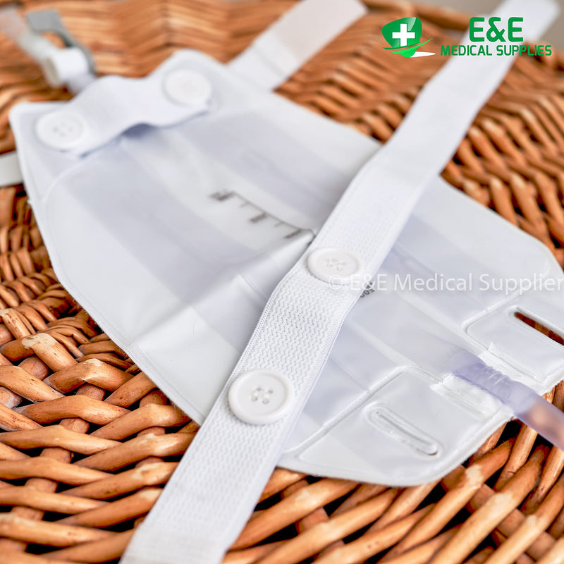 1Pc Urine Leg Bag 500ml Long Tube - Lever Tap Valve - Fabric Back – Sterile Drainage Leg Bag 1Pc Urine Leg Bag 500ml Long Tube - BeesActive Australia