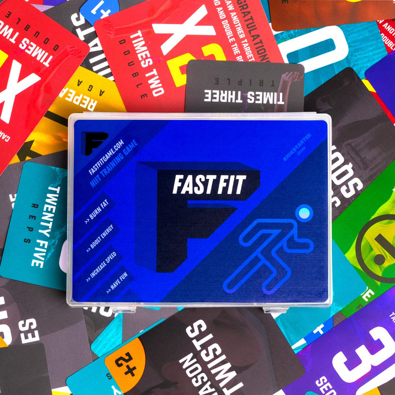 FastFit HIIT Training Base Game - Home Exercise Essential Workout Cards - Exercise Cards Deck with 60 Different Body Weight Exercises - Perfect for Circuit Training - Fitness Trainers for Women & Men - BeesActive Australia