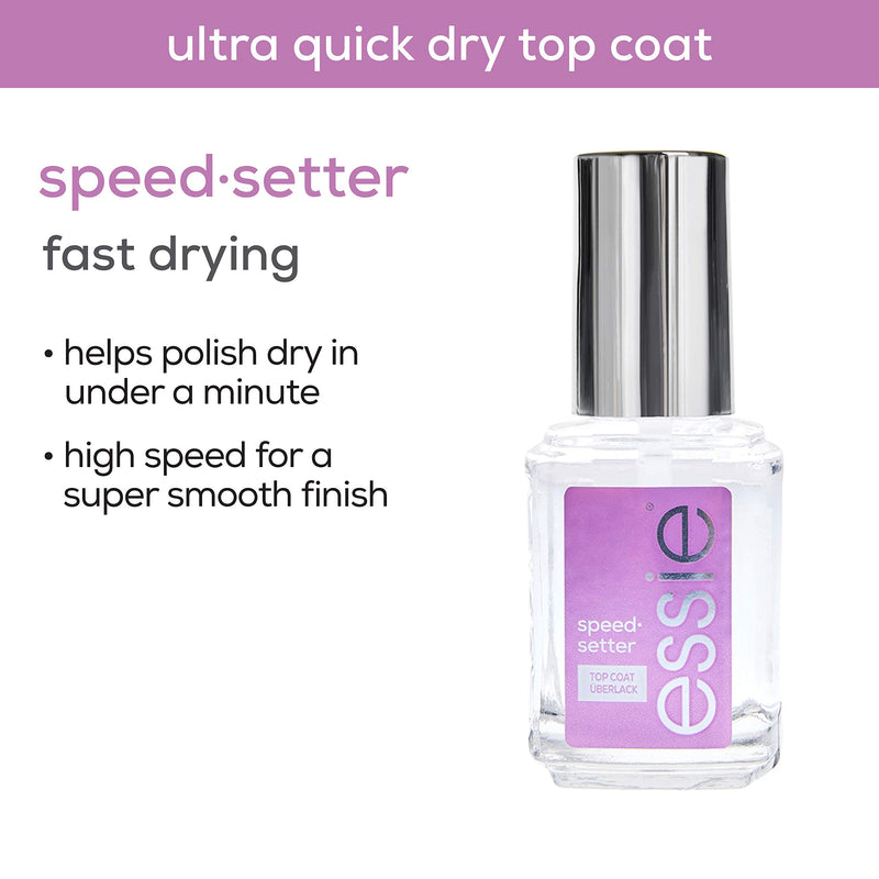essie speed.setter top coat, ultra fast dry top coat nail polish, 0.46 fl oz. (Packaging May Vary) SPEED SETTER 13.5ML - BeesActive Australia