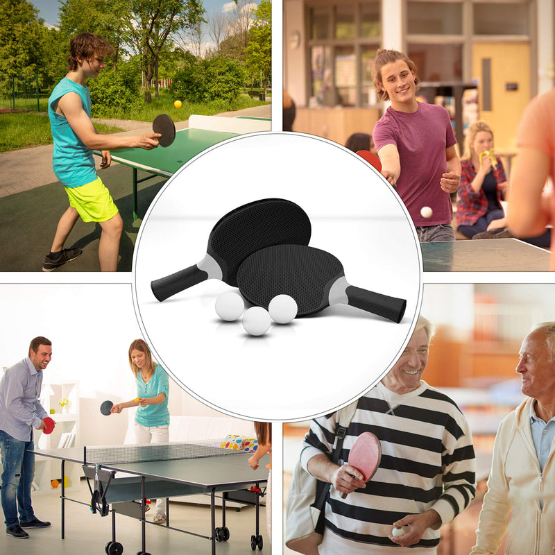 Senston Table Tennis Rackets Set, Professional Table Tennis Racket, Composite Rubber Ping Pong Paddle Set Black - BeesActive Australia
