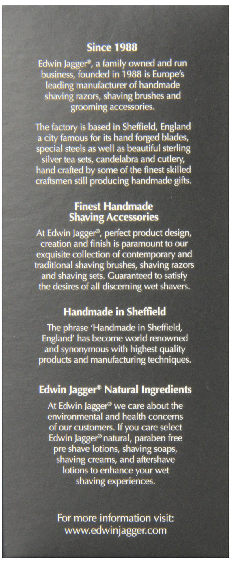 Edwin Jagger Best Badger Hair Shaving Brush with Drip Stand - Medium, Imitation Ebony - BeesActive Australia